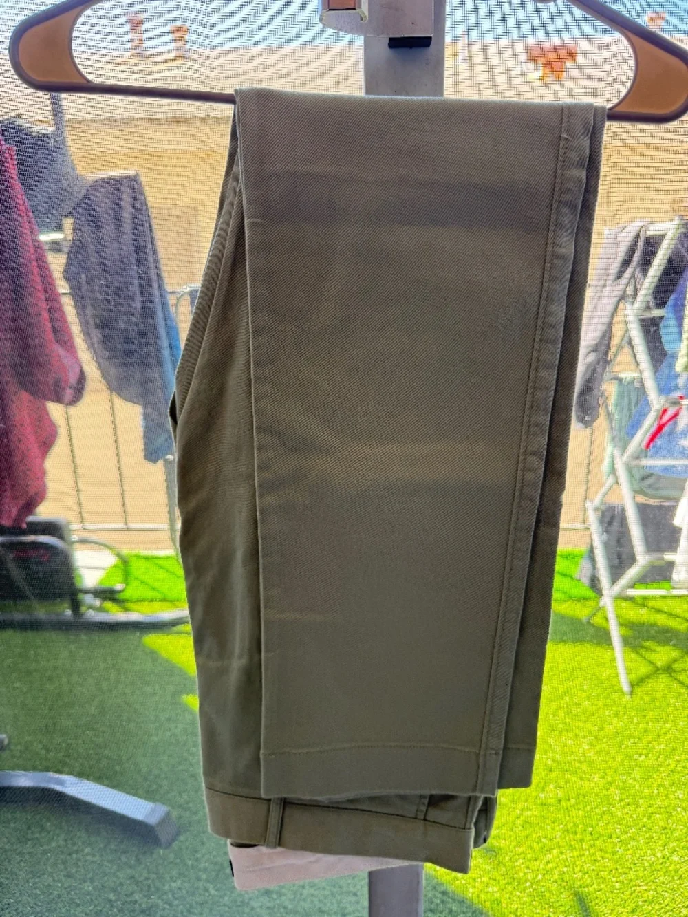 J. Crew Slim Flex Green Chino 32 x32